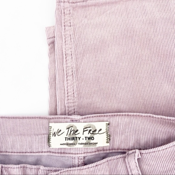 NWT Free People Sun Chaser Corduroy Pants Size 32 Lavender - Picture 5 of 7